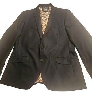 Savile Row‎ Company Blazer Mens 44R Lancaster Stretch Floral Lining Jacket